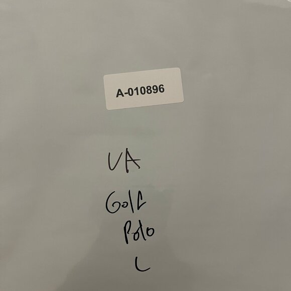 Under Armour Golf Polo Shirt Mens L Blue Striped Performance Golf Athletic Top - Picture 8 of 8